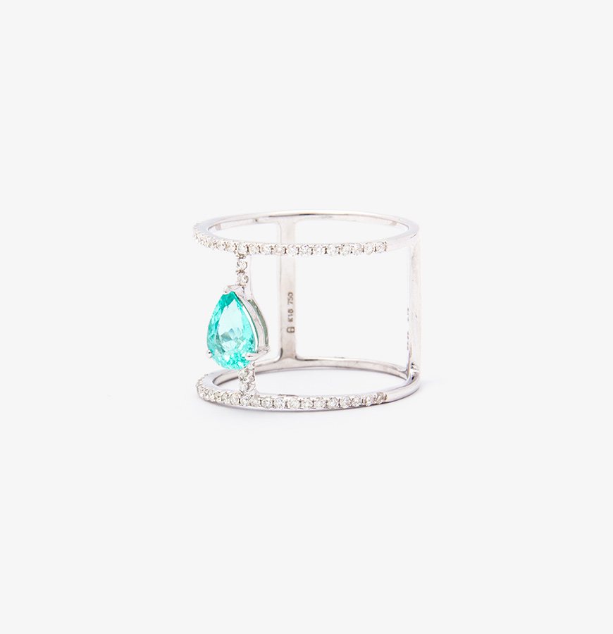Azure Paraiba ring