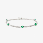 1.Linear drop tennis bracelet v2