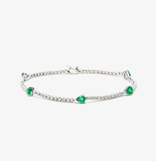 1.Linear drop tennis bracelet v2