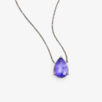 1.Luna Drop Tanzanite necklace