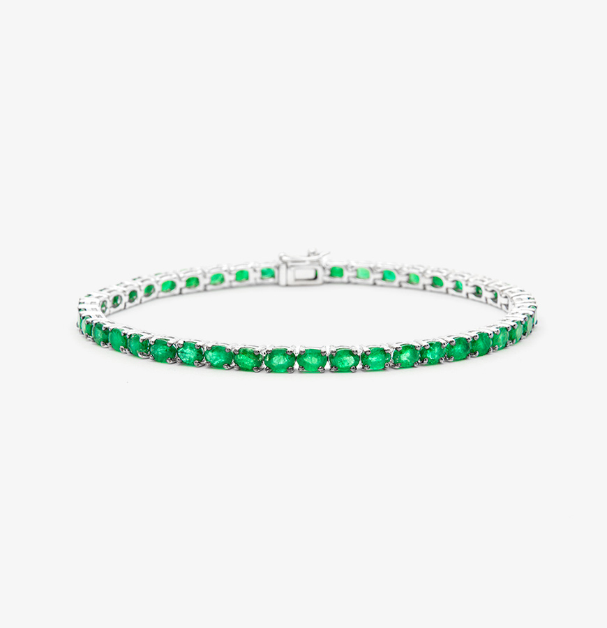 The Oval Emerald Tennis Bracelet – 3.00cttw