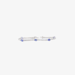 3.Linear drop tennis bracelet