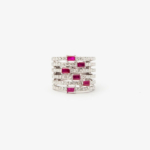 3.Ruby Mosaic ring