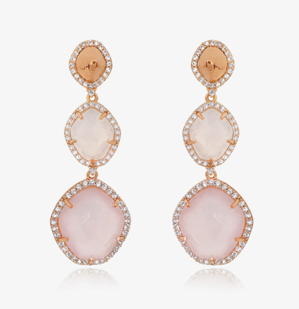 1.Pastel glow drop earrings