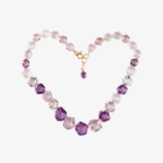 1.Two-tone Amethyst necklace