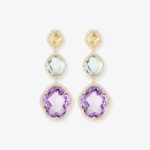 2.Pastel glow drop earrings